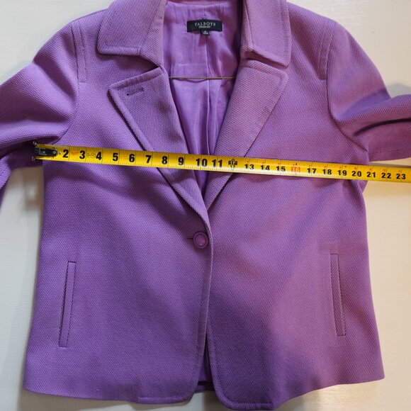 Talbots Lavender Blazer Size 14 - Picture 8 of 10